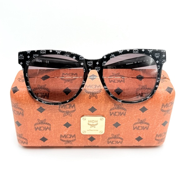 MCM Accessories - EUC MCM Black Visetos Sunglasses + Case/Cloth